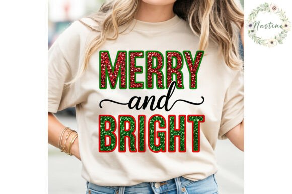 Download Merry and Bright Glitter PNG Clipart - Glitter Collection