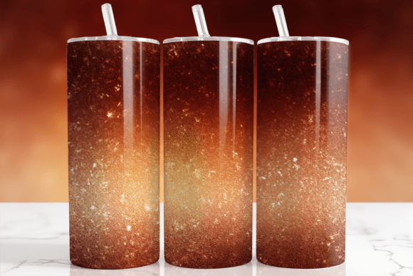 Download Sunset Bronze Ombre Glitter Tumbler Wrap - Glitter Collection