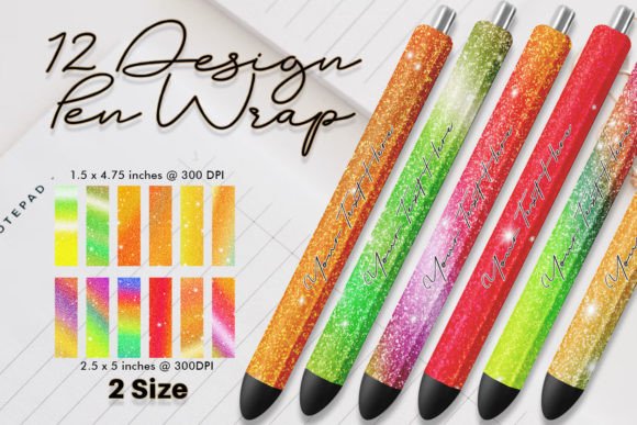 Download Pen Wrap Glitter Gradient Bright Sparkle - Glitter Collection