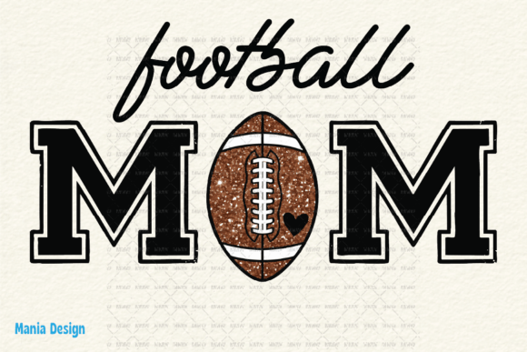 Download Football Mom Glitter Heart PNG - Glitter Collection