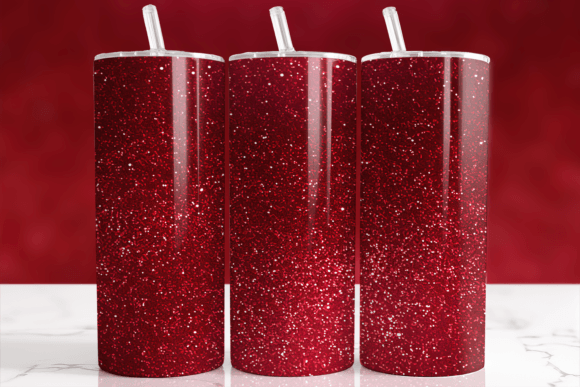 Download Rich Red Sparkle Glitter Tumbler Wrap - Glitter Collection