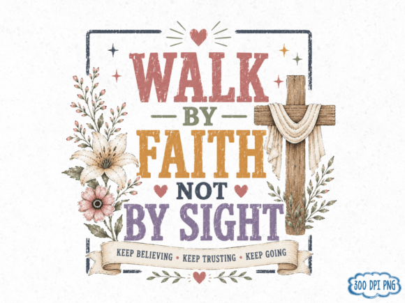 Download Walk by Faith Not by Sight PNG, Christia - Christia Collection