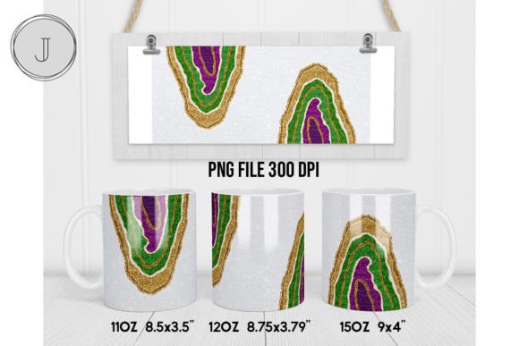 Download Mardi Gras Agate Glitter Mug Sublimation - Glitter Collection