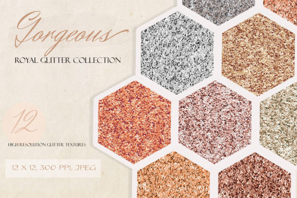 Download Royal Metallic Glitter Digital Paper Set - Glitter Collection