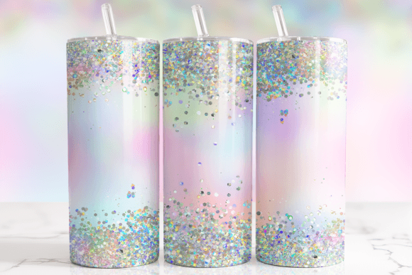Download Iridescent Holo Glitter Tumbler Wrap - Glitter Collection