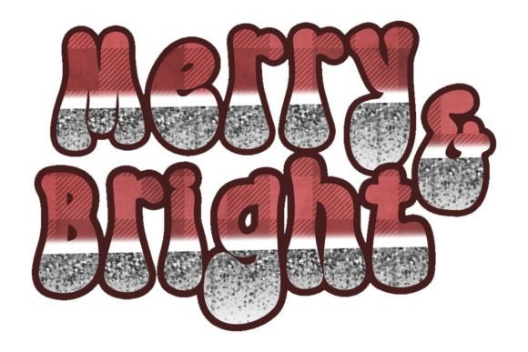 Download Merry and Bright Glitter Letters - Glitter Collection