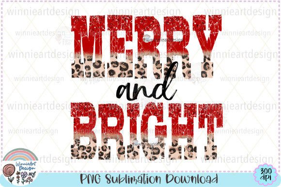 Download Merry and Bright Glitter Leopard Xmas - Glitter Collection