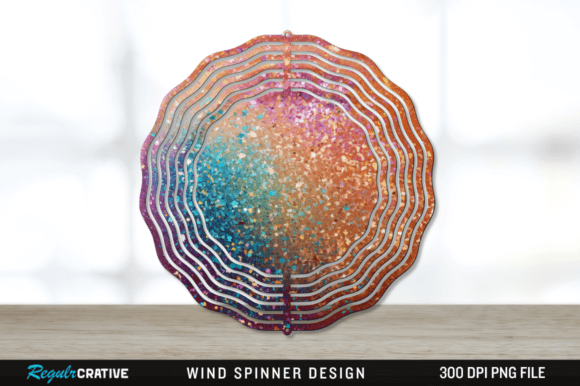 Download Bright Glitter Wind Spinner Png Design - Glitter Collection