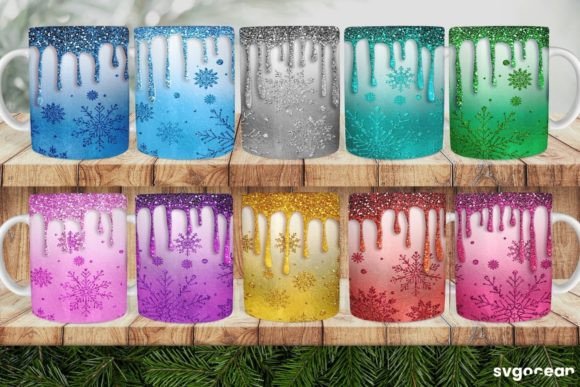 Download Christmas Glitter Mug Sublimation - Glitter Collection