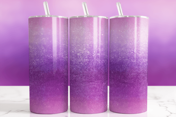Download Ombre Purple Glitter Tumbler Wrap - Glitter Collection