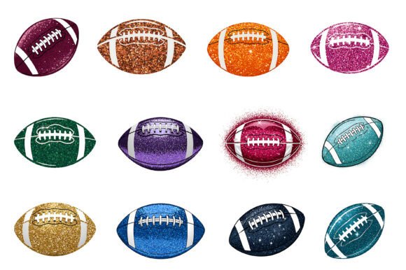 Download Glitter American Football PNG Bundle - Glitter Collection