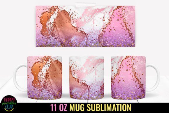 Download Pink Glitter Mug Sublimation I 11 Oz Mug - Glitter Collection