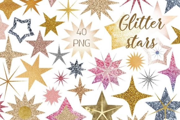 Download Star Glitter Collection. PNG Clipart - Glitter Collection