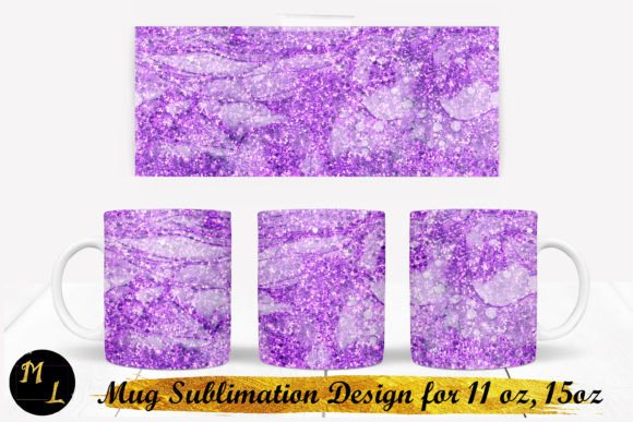 Download Violet Glitter Mug Sublimation - Glitter Collection