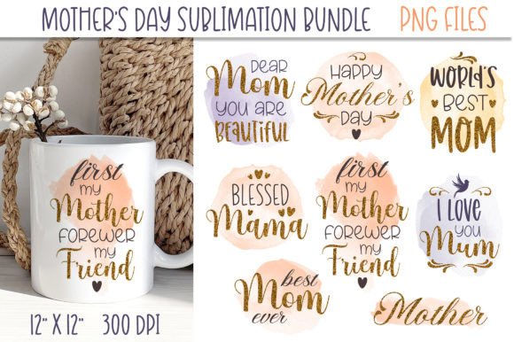 Download Mother's Day Glitter Sublimation Prints - Glitter Collection