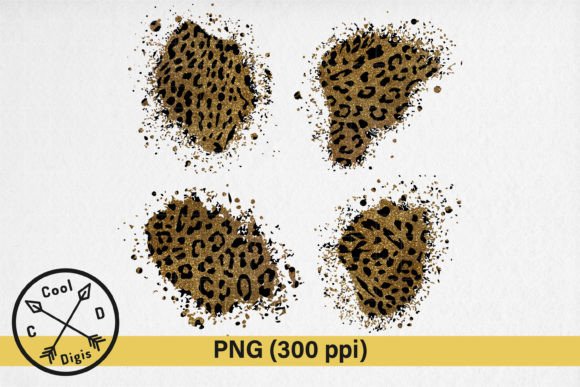 Download Bronze Glitter Leopard Print Patches - Glitter Collection