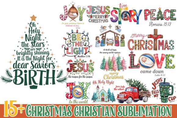 Download Christmas Christian Bundle Sublimation - Christia Collection