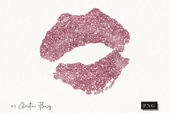 Download Rose Gold Glitter Lips Clipart | Glitter - Glitter Collection