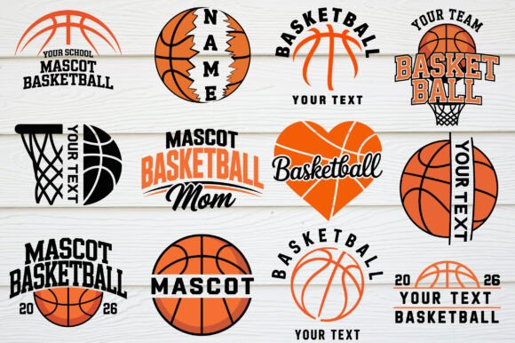 Download Custom Basketball Team Name SVG Bundle - Basketball Collection