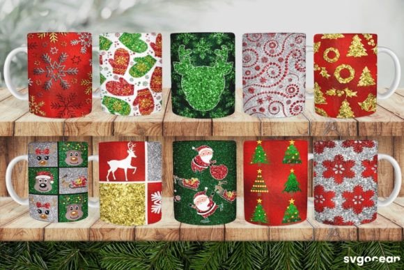 Download Christmas Glitter Mug Sublimation - Glitter Collection