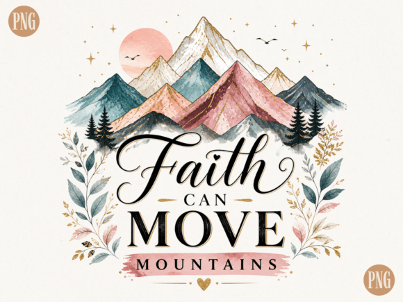 Download Faith Can Move Mountains PNG | Christian - Christia Collection