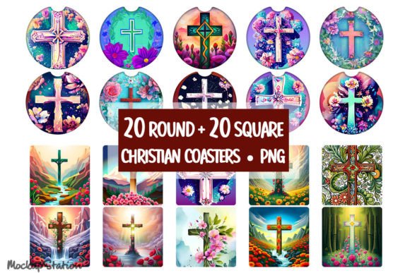 Download Christian Car Coaster Sublimation Bundle - Christia Collection